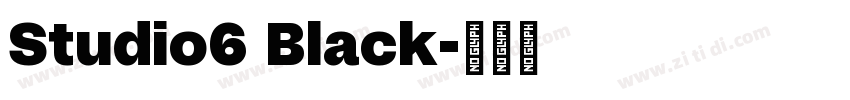 Studio6 Black字体转换